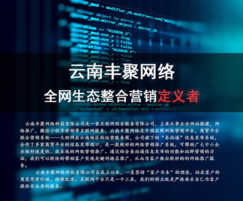 个旧网络推广哪家强？云南丰聚网络专业服务解析